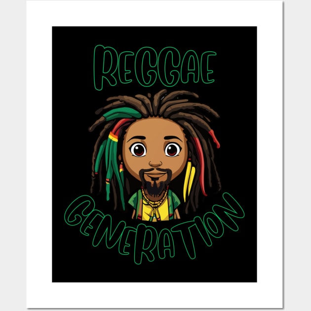 Reggae Generation, Rastaman. Wall Art by BaliChili